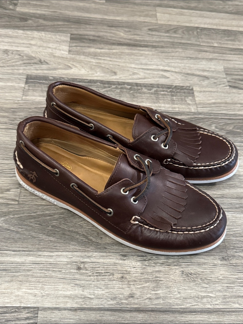 Sperry x Brooks Brothers Kiltie boat shoes men’s sz 10.5
